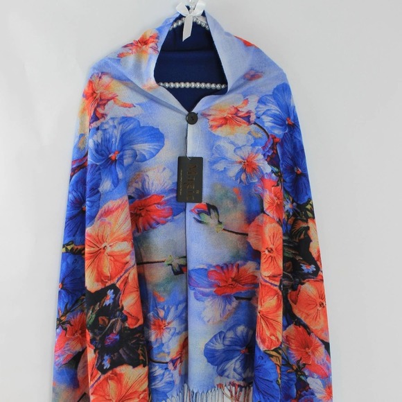 Magic Scarf Accessories - Magic Scarf Women's Floral Cape